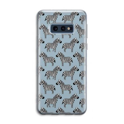 Zebra: Samsung Galaxy S10e Transparant Hoesje