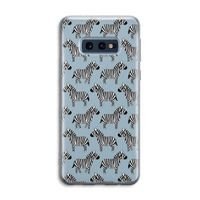 Zebra: Samsung Galaxy S10e Transparant Hoesje