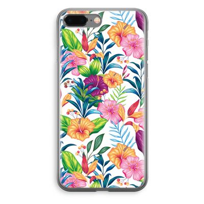Tropisch 2: iPhone 8 Plus Transparant Hoesje