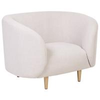 Beliani - LOEN - Fauteuil - Beige - Polyester - thumbnail