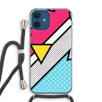 Pop Art #3: iPhone 12 mini Transparant Hoesje met koord Pop Art #3: iPhone 12 mini Transparant Hoesje met koord