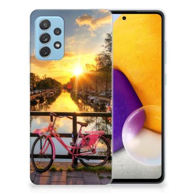 Samsung Galaxy A72 | Silliconen Back Cover | Amsterdamse Grachten