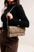 Guess Sadie Schoudertas Dames Beige - Maat One Size - Kleur: Beige | Soccerfanshop