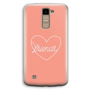 Friends heart: LG K10 (2016) Transparant Hoesje