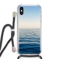 Water horizon: iPhone XS Transparant Hoesje met koord