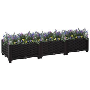 VidaXL Plantenbak verhoogd 120x40x23 cm polypropyleen