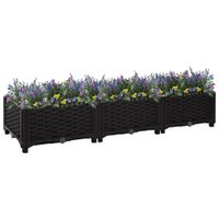 VidaXL Plantenbak verhoogd 120x40x23 cm polypropyleen