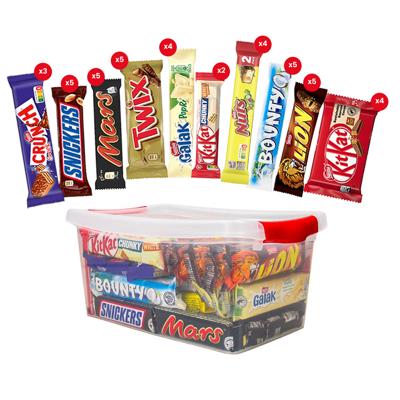 Assortiment chocoladerepen Mars & Nestlé - 42 stuks - 1914g