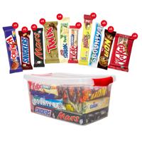 Assortiment chocoladerepen Mars & Nestlé - 42 stuks - 1914g