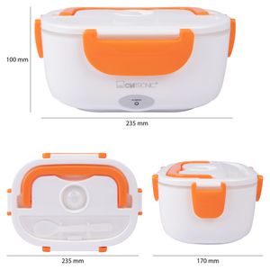 Clatronic LB 3719 263890 Elektrische lunchbox Wit, Oranje