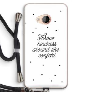 Confetti: HTC U Play Transparant Hoesje met koord