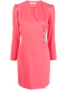 TWINSET robe courte à col v - Rose