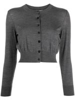 Alexander Wang cardigan à logo embossé - Gris