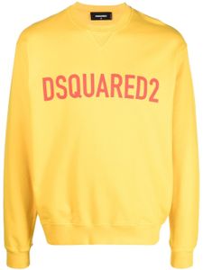 DSQUARED2 sweat à logo imprimé - Jaune