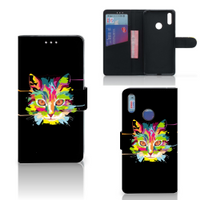 Huawei Y7 (2019) Leuk Hoesje Cat Color