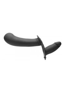 28X Double Diva 2" Double Dildo w/ Harness & R/C - Black