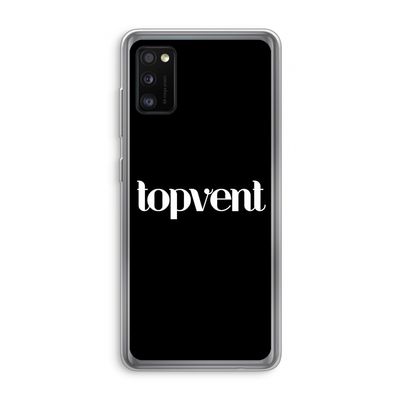Topvent Zwart: Samsung Galaxy A41 Transparant Hoesje