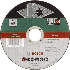 Bosch Accessories WA 60 T BF 2609256323 Doorslijpschijf recht 125 mm 1 stuk(s) RVS, Metaal