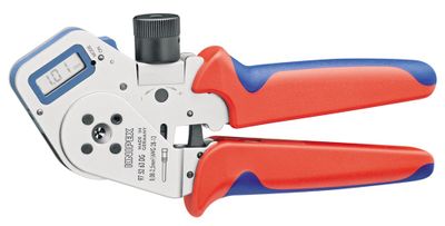 Knipex Vierdoornkrimptang voor gedraaide contacten verchroomd 195 mm - 975263DG