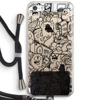 Vexx Black City : iPhone 5 / 5S / SE Transparant Hoesje met koord