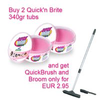 Quick’n Brite Mulitireiniger 340gr tub 2-pak + QuickBroom - thumbnail