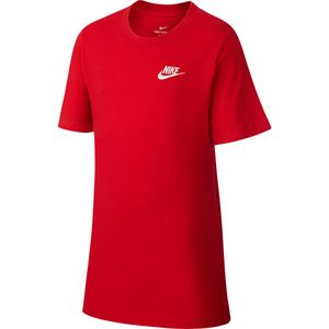 Nike Sportswear Tee Kids - Handbalkleding - Handbalshirts - Red - maat 158-170