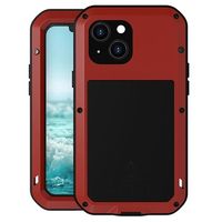 Love Mei Powerful iPhone 13 Mini Hybrid Case - Rood - thumbnail