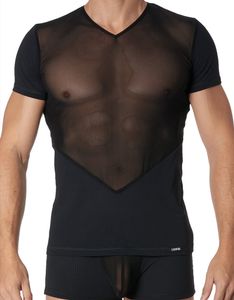 * LOOK ME Tulle heren Shirt in combinatie met stof (L)