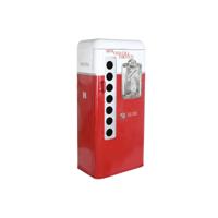 Flessenrek DKD Home Decor 70 x 44 x 151 cm Rood Wit Ijzer