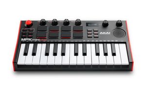 Akai MPK Mini Play Mk3 MIDI toetsenbord 25 toetsen USB Zwart, Rood