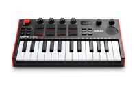 Akai MPK Mini Play Mk3 MIDI toetsenbord 25 toetsen USB Zwart, Rood - thumbnail