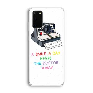 Smile: Samsung Galaxy S20 Plus Transparant Hoesje
