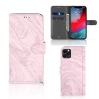 Apple iPhone 11 Pro Max | Bookcase | Marble Pink - Origineel Cadeau Vriendin