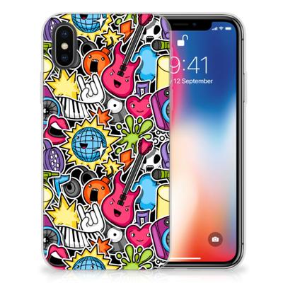 Apple iPhone X | Xs | Sillicone Back Cover | Punk Rock Apple iPhone X | Xs | Sillicone Back Cover | Punk Rock