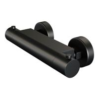 Brauer Black Edition Thermostaatkraan opbouw - 2 gladde knoppen - mat zwart 5-S-234