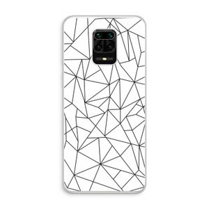 Geometrische lijnen zwart: Xiaomi Redmi Note 10 Lite Transparant Hoesje