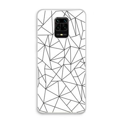 Geometrische lijnen zwart: Xiaomi Redmi Note 10 Lite Transparant Hoesje