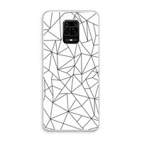 Geometrische lijnen zwart: Xiaomi Redmi Note 10 Lite Transparant Hoesje