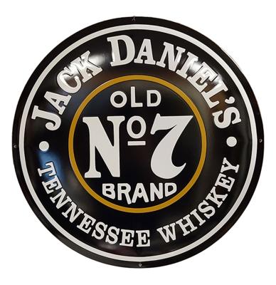 Jack Daniel&apos;s Logo Emaille Bord - Ø50cm