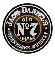 Jack Daniel&apos;s Logo Emaille Bord - Ø50cm