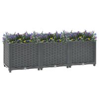 VidaXL Plantenbak verhoogd 120x40x38 cm polypropyleen