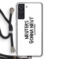 Neuters: Samsung Galaxy S21 FE Transparant Hoesje met koord