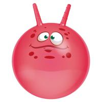 Eddy Toys Skippybal funny faces - roze - Dia 45 cm - buitenspeelgoed voor kleine kinderen   -