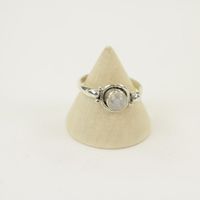 Zilveren Ring met Maansteen Maat 17 - Model 2 (Sterling Zilver 925) - thumbnail