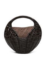 Ulla Johnson sac cabas Sea Shell Wicker - Marron - thumbnail