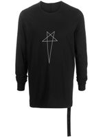 Rick Owens DRKSHDW t-shirt à logo imprimé Pentagram - Noir