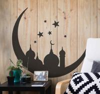 Arabische stickers Oosterse monument maan en sterren
