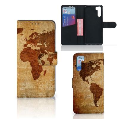 OPPO A91 | Reno3 | Flip Cover | Wereldkaart