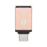 USB 3.2 GEN 1 (USB3.0) USB-C stekker - USB-A (F) naar USB-C (M) - 5Gbit/s - USB adapter - Goud
