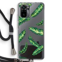 Lange bladeren: Xiaomi Redmi Note 10 Pro Transparant Hoesje met koord